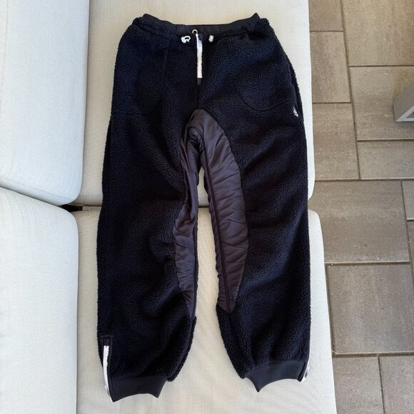 New Free People Sundown Fleece Joggers Wide Leg Pants FP Movement Black Small - Picture 5 of 10